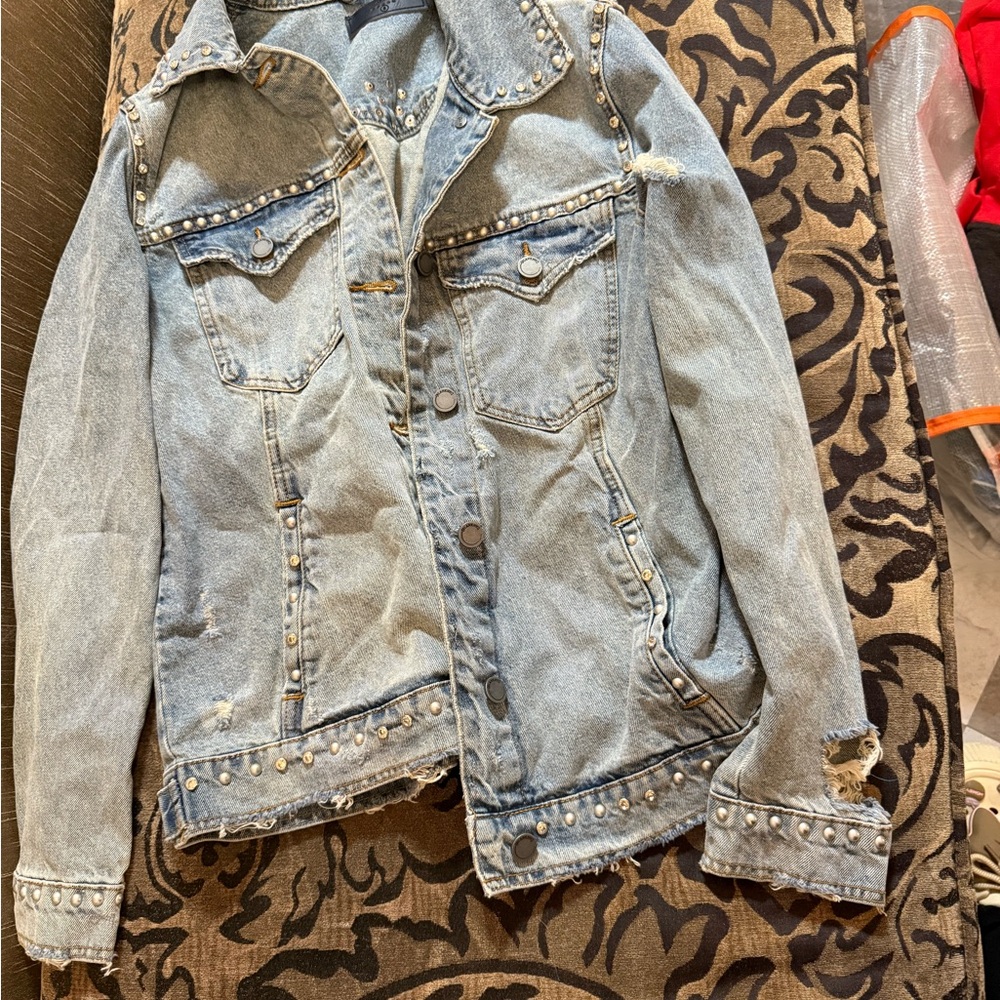 Blank NYC Light Blue Denim Jacket